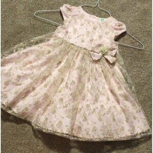 18M EUC LITTLE ME Pink Fancy Floral Dress